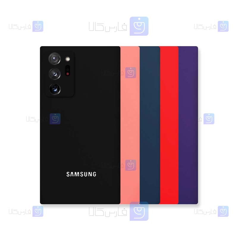 قاب سیلیکونی Samsung Galaxy Note 20 Ultra مدل محافظ لنز دار