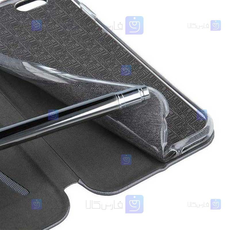 کیف کلاسوری چرمی Samsung Galaxy S20 Plus مدل Leather Standing Magnetic