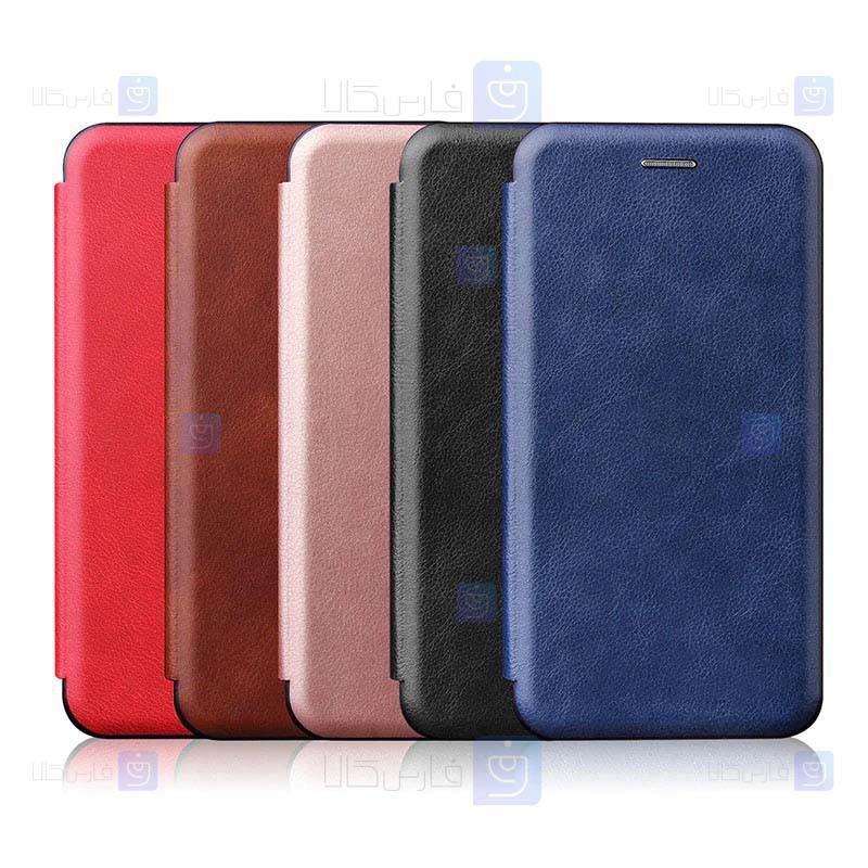 کیف کلاسوری چرمی Samsung Galaxy A02 مدل Leather Standing Magnetic