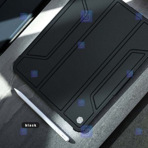 کیف محافظ لنزدار نیلکین Apple iPad Pro 12.9 2021 مدل Bumper Leather Pro