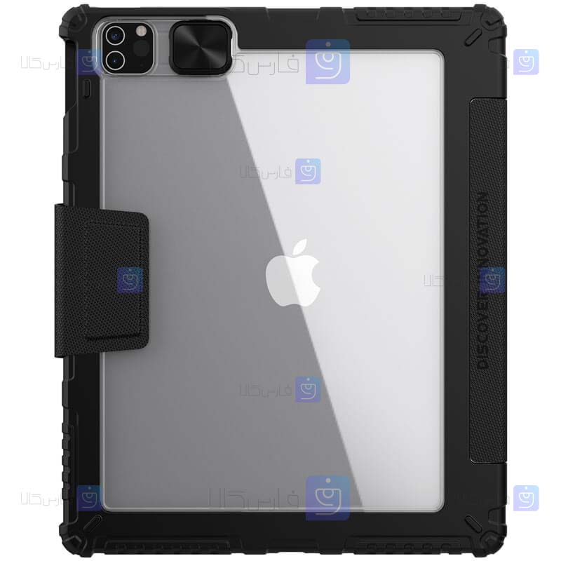 کیف محافظ لنزدار نیلکین Apple iPad Pro 12.9 2021 مدل Bumper Leather Pro