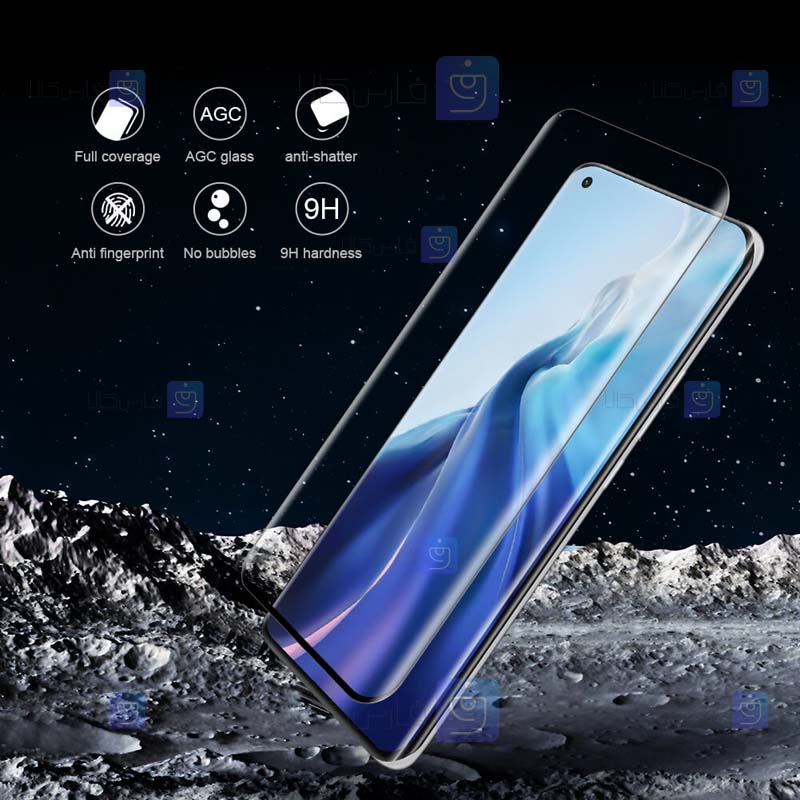 گلس فول نیلکین Xiaomi Mi 11 Pro مدل CP+ Max