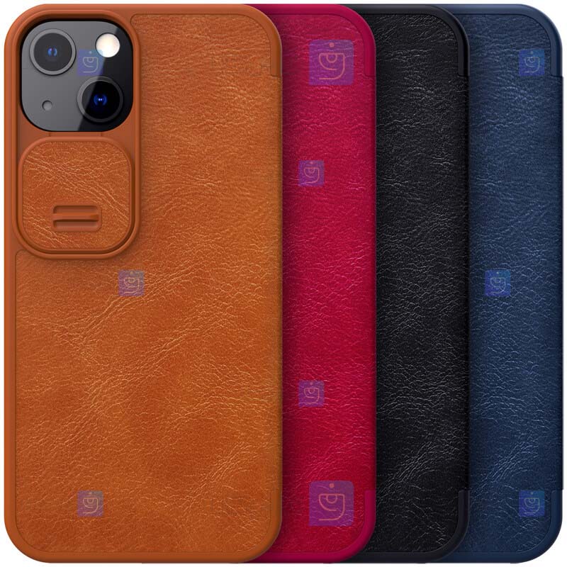 کیف چرمی نیلکین Apple iPhone 13 مدل Qin Pro