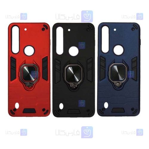 قاب ضد ضربه انگشتی Motorola Moto G8 Power Lite مدل Iron Man