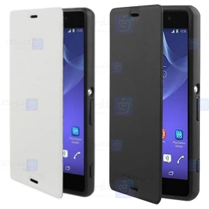 کیف کلاسوری چرمی Sony Xperia Z3 Compact مدل Roxfit GEL SHELL FLIP PLUS