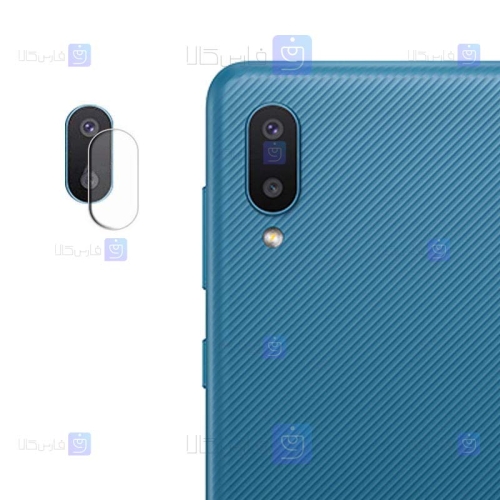 محافظ لنز Samsung Galaxy A02 مدل شیشه ای