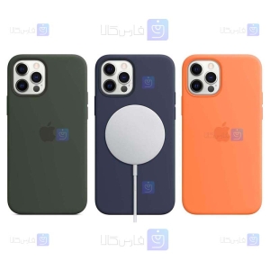 قاب سیلیکونی اصلی Apple iPhone 12 Pro با قابلیت مگ سیف