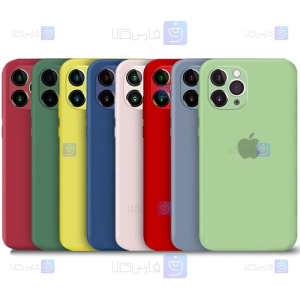 قاب سیلیکونی Apple iPhone 13 Pro Max مدل محافظ لنز دار