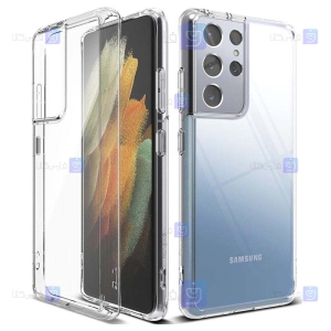 قاب شفاف Samsung Galaxy S21 Ultra مدل شیشه ای - ژله ای