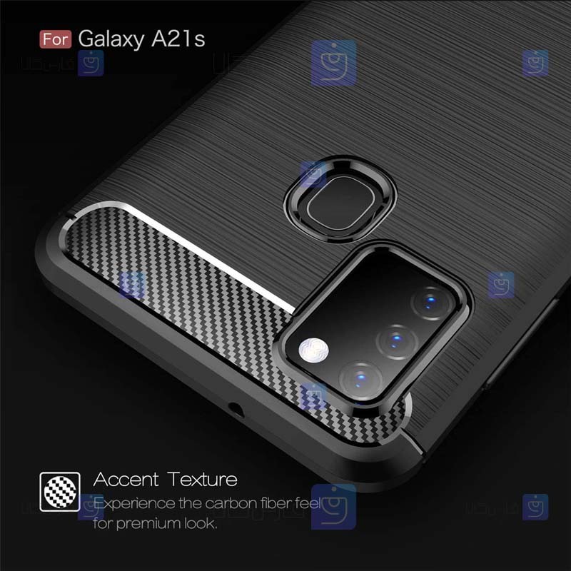 قاب ژله ای Samsung Galaxy A21s مدل فیبر کربنی