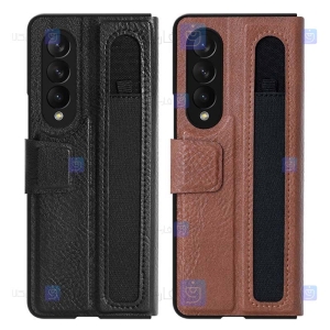 کیف چرمی نیلکین Samsung Galaxy Z Fold 3 مدل Aoge Leather