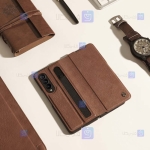 کیف چرمی نیلکین Samsung Galaxy Z Fold 3 مدل Aoge Leather