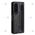 کیف چرمی نیلکین Samsung Galaxy Z Fold 3 مدل Aoge Leather