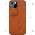 کیف چرمی نیلکین Apple iPhone 13 Mini مدل Qin Pro