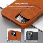 کیف چرمی نیلکین Apple iPhone 13 Mini مدل Qin Pro