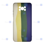 قاب سیلیکونی Xiaomi Poco X3 NFC مدل رنگین کمانی