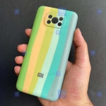 قاب سیلیکونی Xiaomi Poco X3 NFC مدل رنگین کمانی
