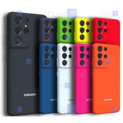 قاب سیلیکونی Samsung Galaxy S21 Ultra مدل محافظ لنز دار