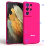 قاب سیلیکونی Samsung Galaxy S21 Ultra مدل محافظ لنز دار