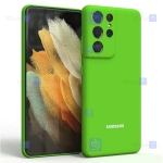 قاب سیلیکونی Samsung Galaxy S21 Ultra مدل محافظ لنز دار