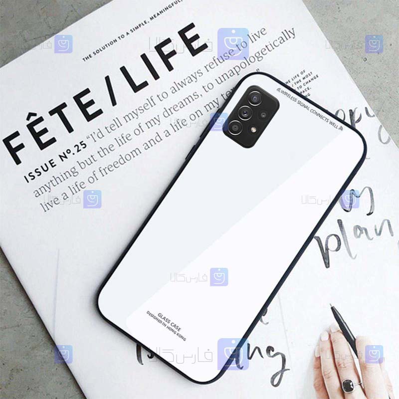 Tempered Glass Back Case For Samsung Galaxy A32 4G