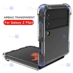 قاب کپسول دار Samsung Galaxy Z Flip 3 5G مدل شیشه ای - ژله ای