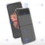 قاب کپسول دار Samsung Galaxy Z Flip 3 5G مدل شیشه ای - ژله ای