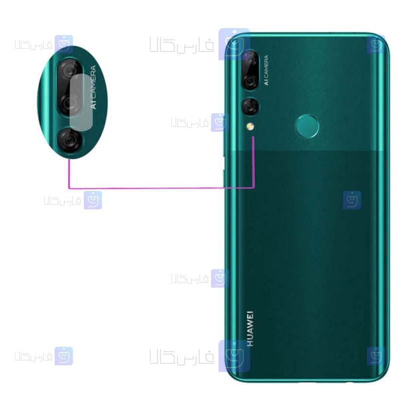 محافظ لنز Huawei Y9 Prime 2019 مدل شیشه ای