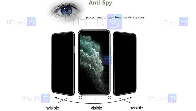 محافظ صفحه سرامیکی Samsung Galaxy A12 مدل حریم شخصی