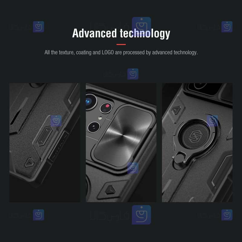 قاب ضد ضربه نیلکین Samsung Galaxy S22 Ultra مدل CamShield Armor
