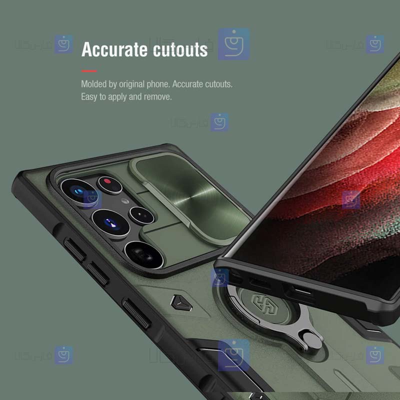 قاب ضد ضربه نیلکین Samsung Galaxy S22 Ultra مدل CamShield Armor