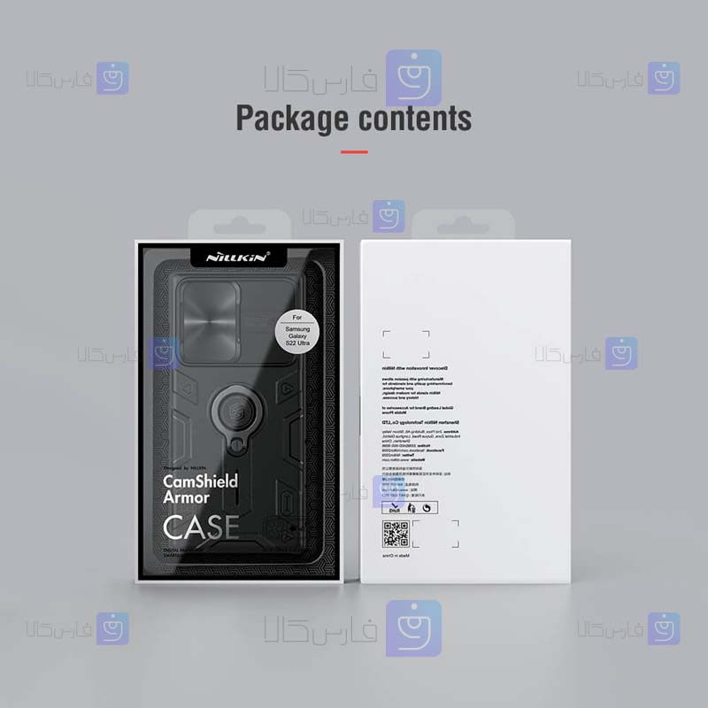 قاب ضد ضربه نیلکین Samsung Galaxy S22 Ultra مدل CamShield Armor