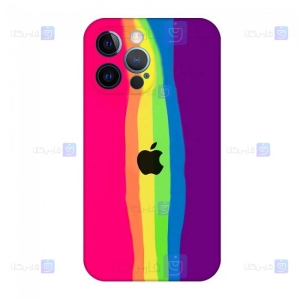 قاب سیلیکونی Apple iPhone 13 Pro Max مدل رنگین کمانی