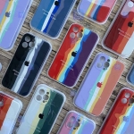 قاب سیلیکونی Apple iPhone 13 Pro Max مدل رنگین کمانی