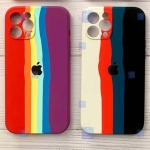 قاب سیلیکونی Apple iPhone 13 Pro Max مدل رنگین کمانی
