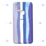 قاب سیلیکونی Samsung Galaxy A21s مدل رنگین کمانی