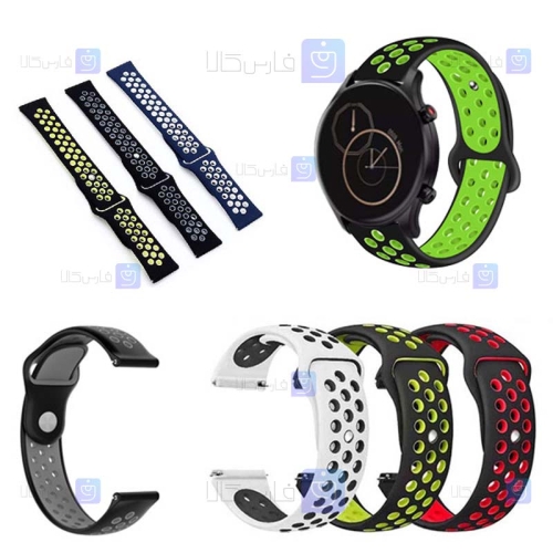 بند سیلیکونی ساعت Xiaomi Haylou RS3 مدل Ventilate Nike Band