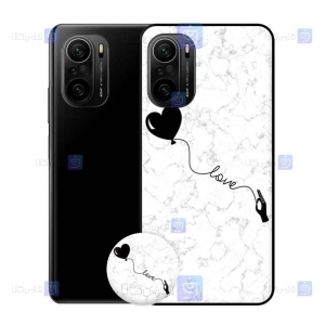 قاب طرح دار دخترانه Xiaomi Redmi K40 Pro مدل Love