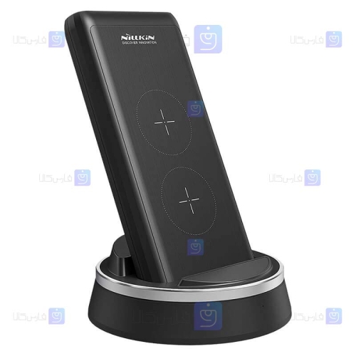 پاوربانک و شارژر وایرلس نیلکین مدل PowerMount NKA08