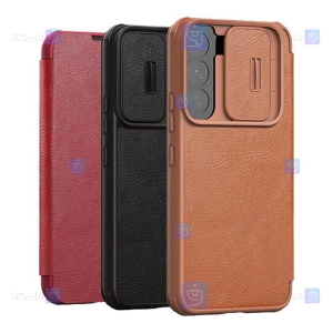 کیف چرمی نیلکین Samsung Galaxy S22 مدل Qin Pro