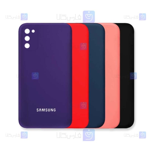 قاب سیلیکونی اصلی Samsung Galaxy A02s مدل محافظ لنزدار