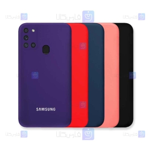 قاب سیلیکونی اصلی Samsung Galaxy A21s مدل محافظ لنزدار