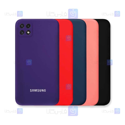 قاب سیلیکونی اصلی Samsung Galaxy A22 5G مدل محافظ لنزدار