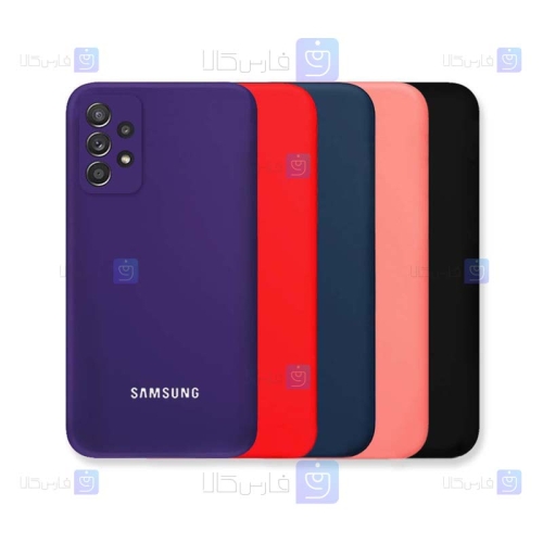قاب سیلیکونی اصلی Samsung Galaxy A72 مدل محافظ لنزدار
