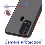 قاب پشت مات Samsung Galaxy M31 مدل محافظ لنزدار