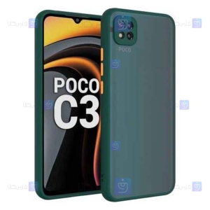 قاب پشت مات Xiaomi Poco C3 مدل محافظ لنزدار