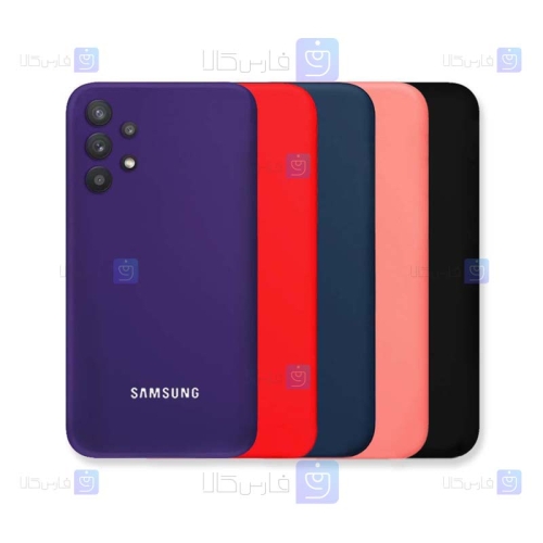 قاب سیلیکونی اصلی Samsung Galaxy A32 5G مدل محافظ لنزدار