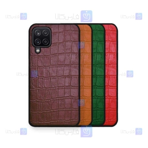 قاب چرمی سامسونگ Samsung Galaxy A12 مدل Alligator