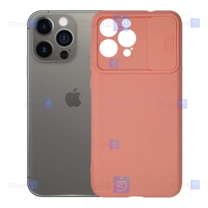 قاب سیلیکونی Apple iphone 13 Pro Max مدل محافظ لنز دار کشویی