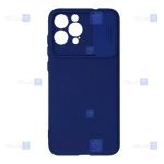 قاب سیلیکونی Apple iphone 13 Pro Max مدل محافظ لنز دار کشویی